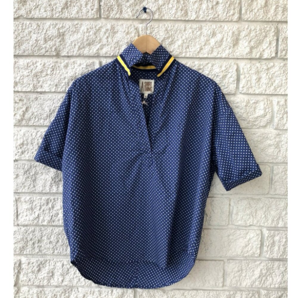 A Shirt Thing Delilah Polka Dot Top